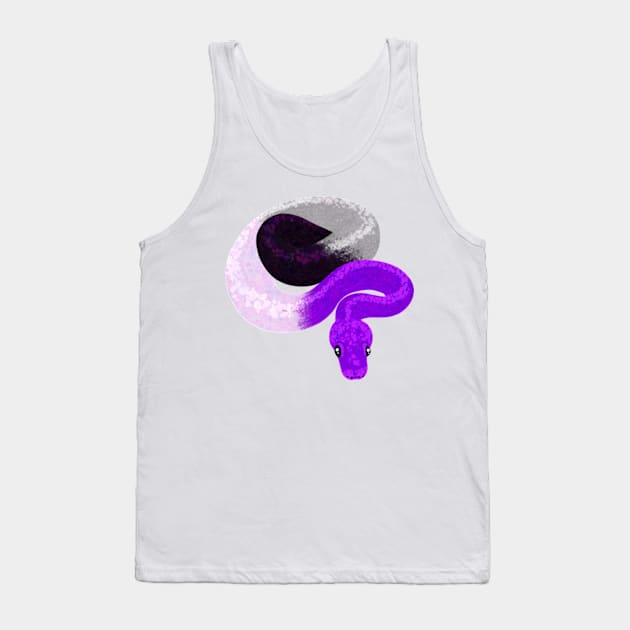 Ace Ball Python - Asexual Pride Tank Top by chaoticalsea